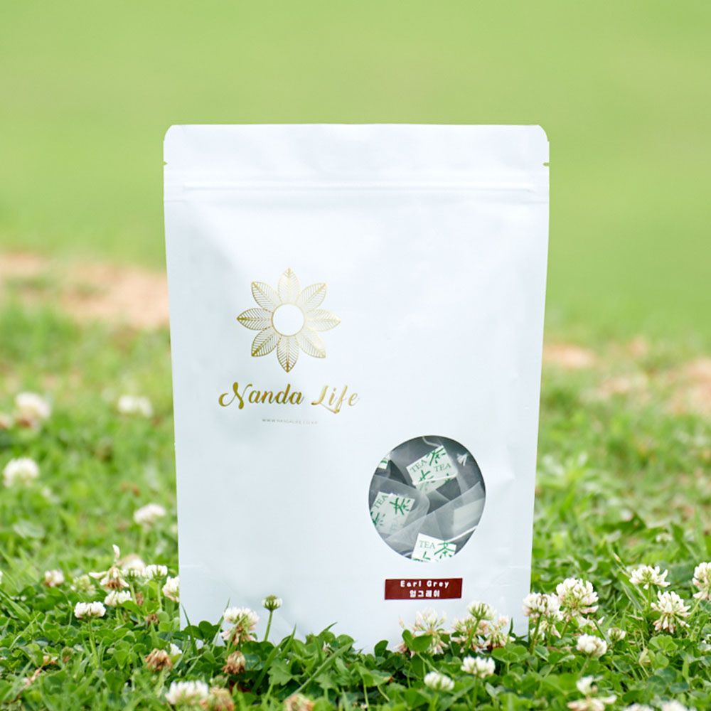 Nanda Life Double Strength Earl Grey Black Tea 30 Tea Bags 2g Extra Rich Sri Lankan Black Tea Herb Tea for Tumbler Use